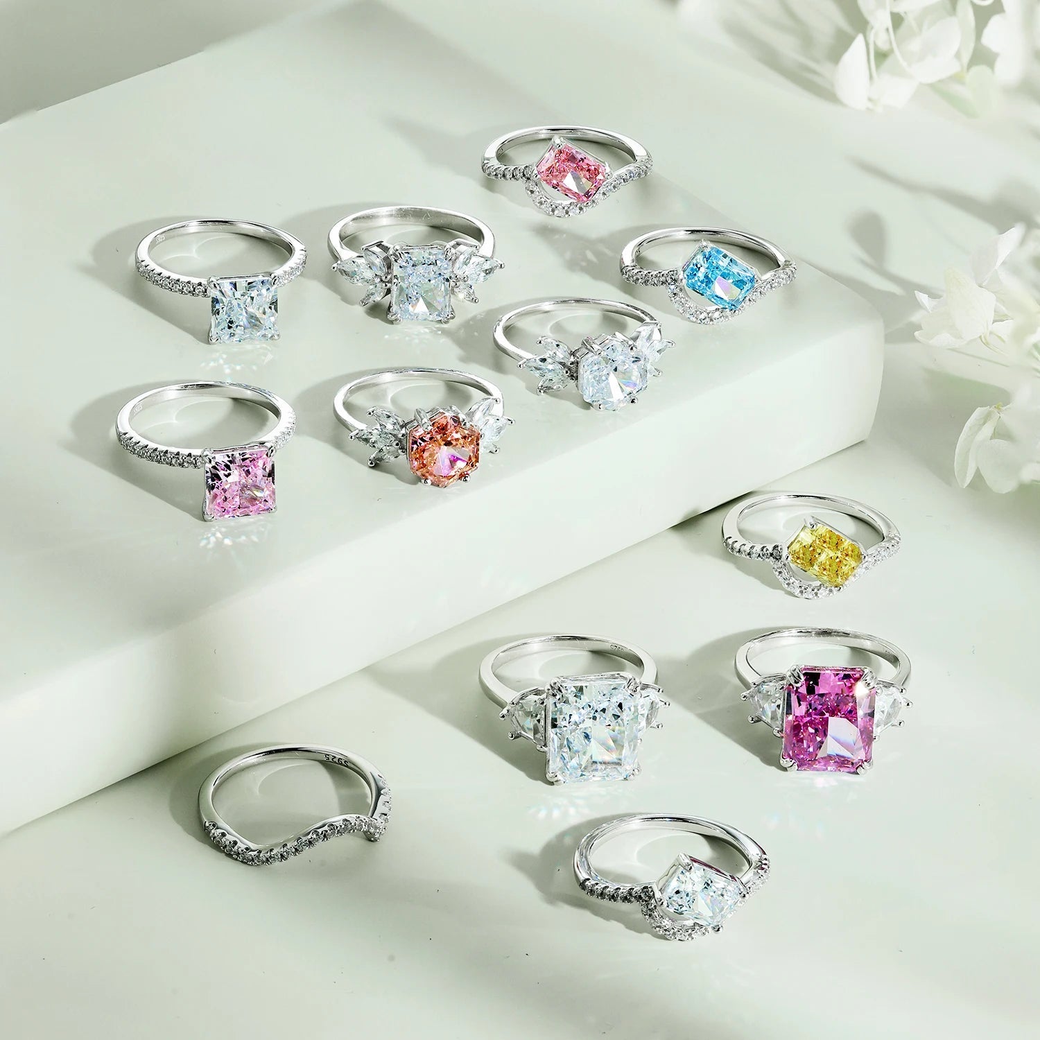 Bling Wedding Engagement Promise Ring - Lupine
