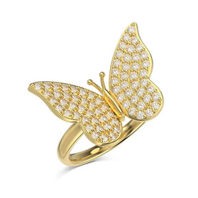 Brilliant Butterfly Ring - Lupine