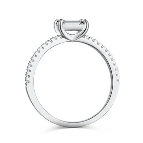 Crystal Aqua Promise Ring - Lupine