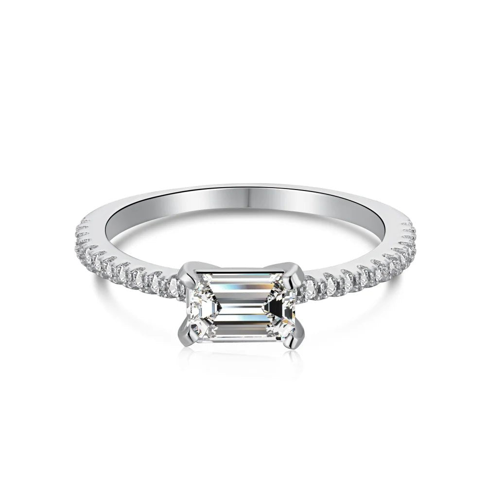 Crystal Aqua Promise Ring - Lupine