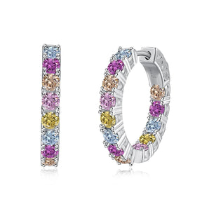 Dazzle Hoop Earrings - Lupine