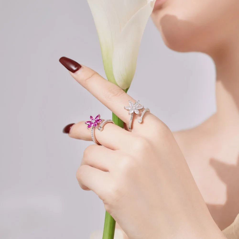 Flower Open Ring - Lupine
