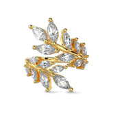 French Wheat Marquise Open Ring - Lupine