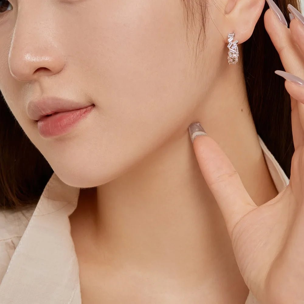 Irregular Geometric Women Stud Earrings - Lupine