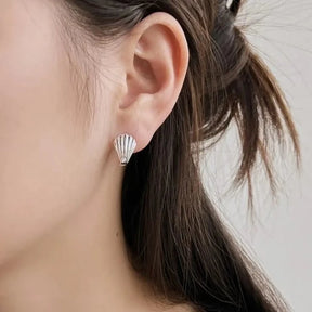 Ocean Shell U Shape Clip On Earrings - Lupine