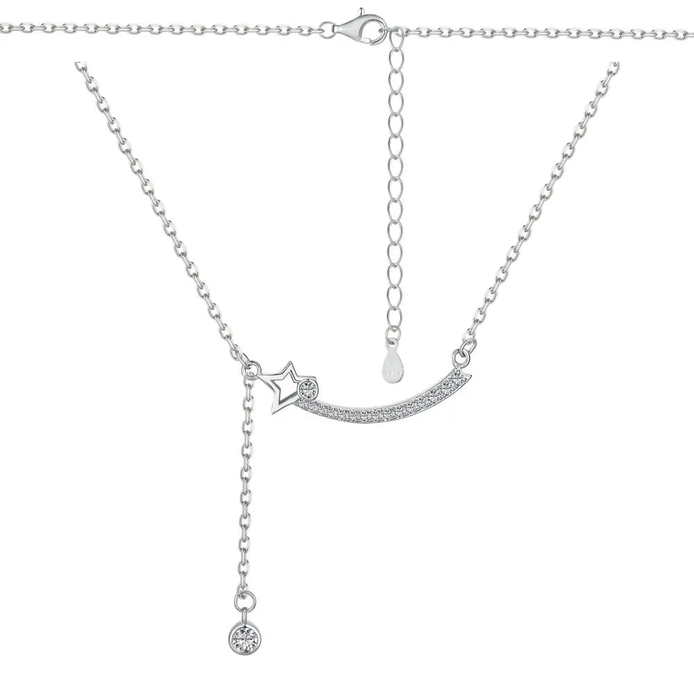 Smile Line Star Pendant Necklace - Lupine