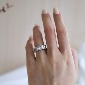 Triple Layers Baguette Ring - Lupine