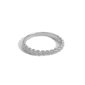 Twisted Beaded Ring - Lupine